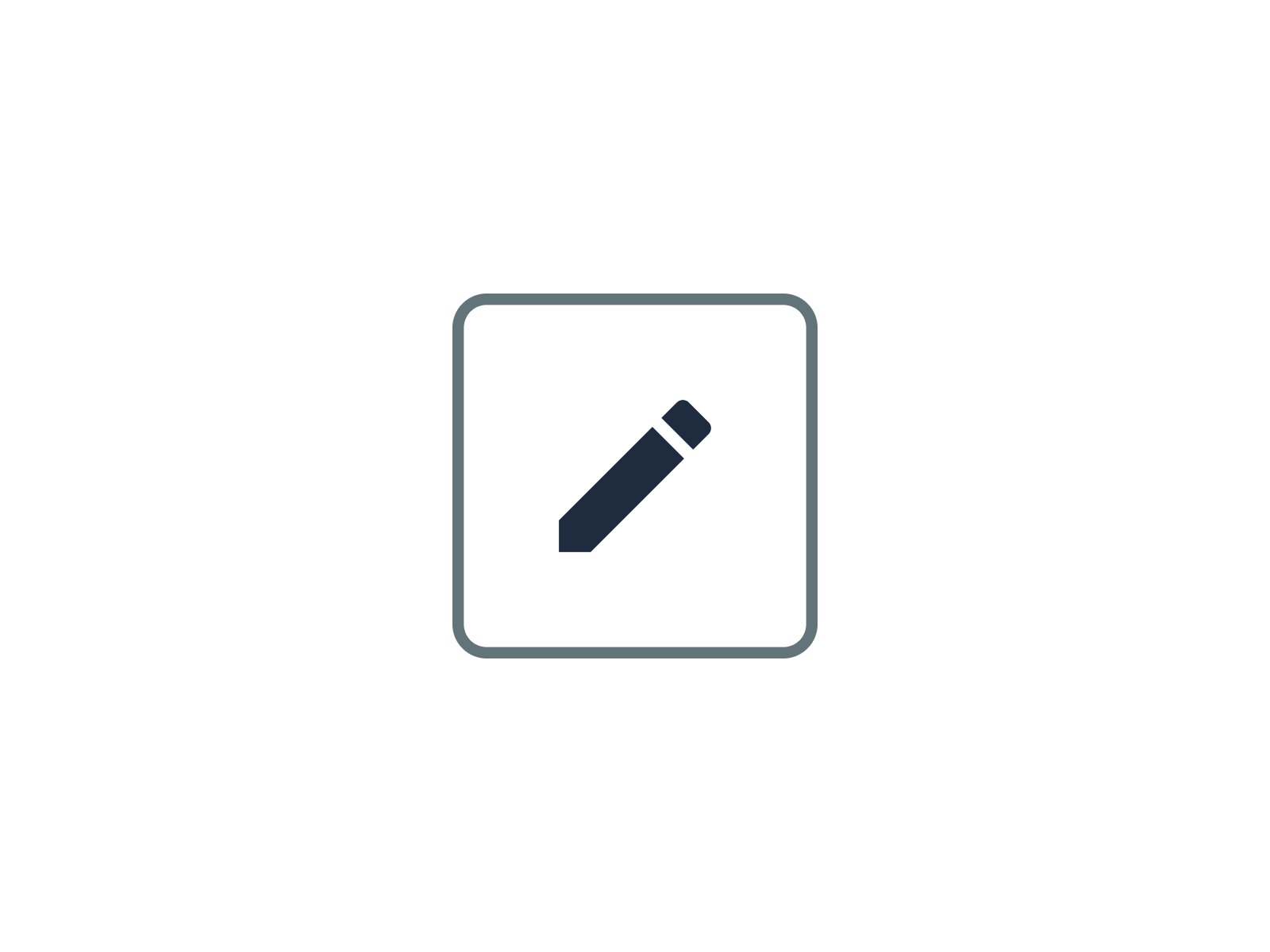 An unlabelled button with an icon of a pencil.