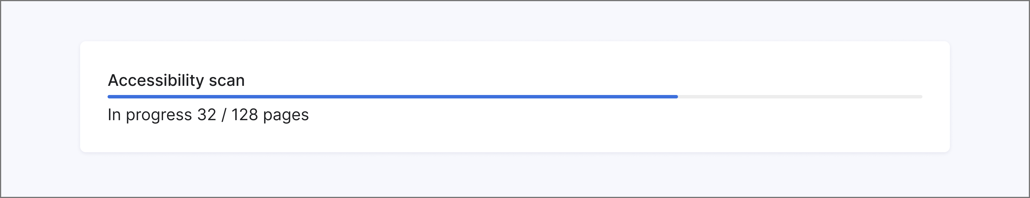 Example of Progress bar with the cool scale palette